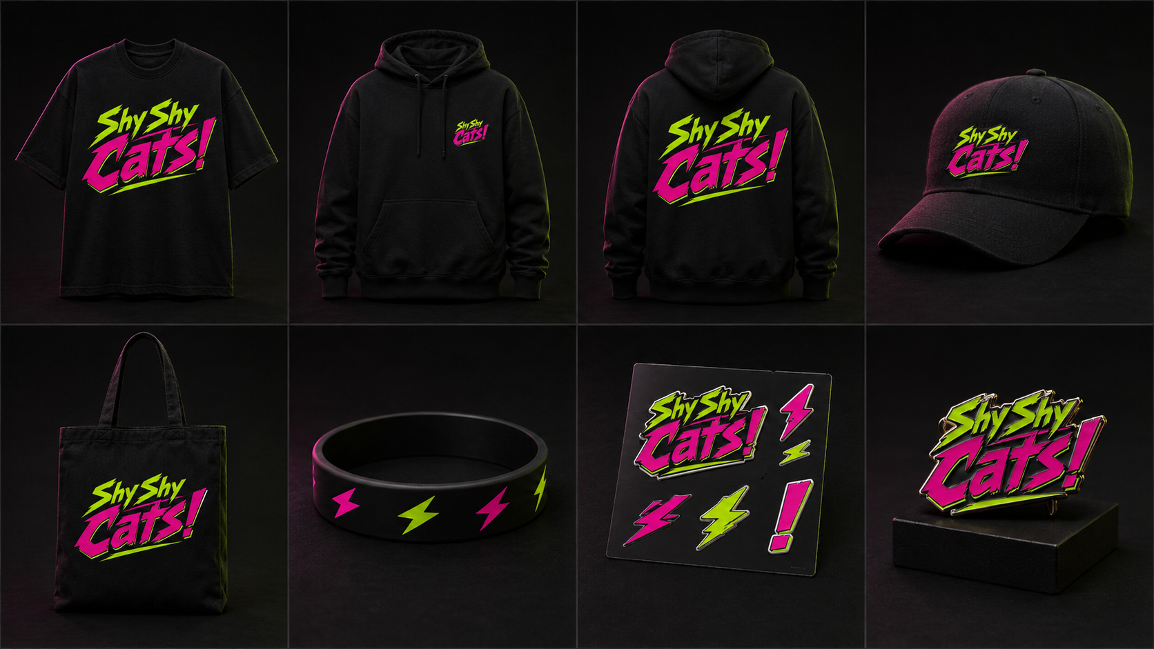 Shy Shy Cats official merchandise collection